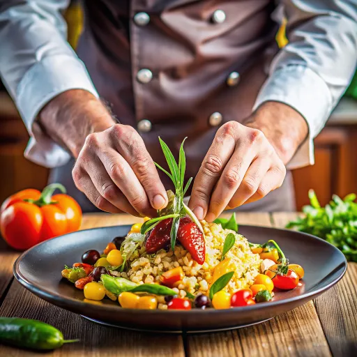 ग्रील्ड सब्जियों के साथ जौ पुलाव