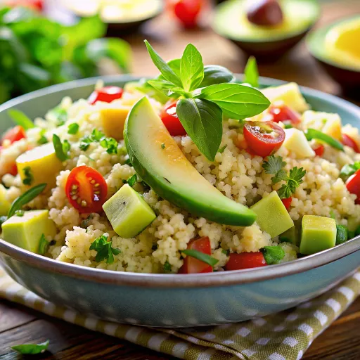 अवोकाडो और क्विनोआ सलाद